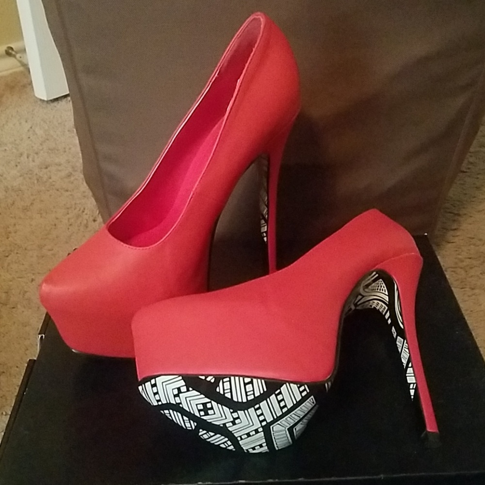 Red Platform Heels - image 2